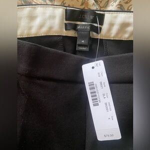 J.Crew Martie Pants - Sz 4 - Black NWT